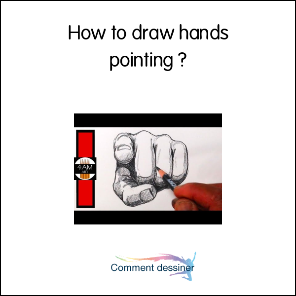 How to draw hands pointing